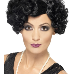 20s Flirty Flapper Wig Black