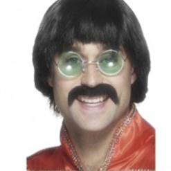 70s Mersey Wig And Tash