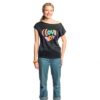80s Black Tee Womans Costume