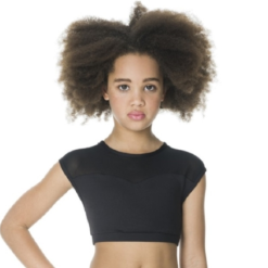 Activate Crop Top Girls Black Studio 7