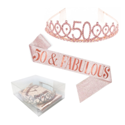 Birthday 50th Tiara & Sash