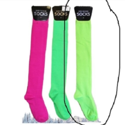 Boot Socks Neon Yellow