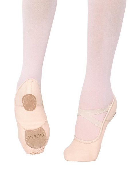 Capezio Hanami Stretch Canvas Ballet Shoe Womans Light Pink Width (Medium) 1 Capezio Hanami Stretch Canvas Ballet Shoe Womans Light Pink Width (Medium)