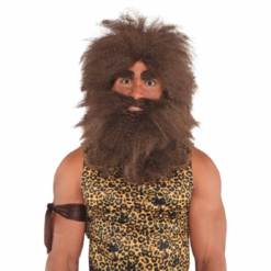 Caveman Beard And Wig