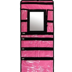 Cosmetic Bag With Mirror Pink