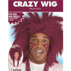 Crazy Wig Maroon