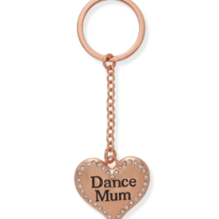 Dance Mum Heart Keyring : Gold -Hidden Identity Costumes Store dance mum heart keyring rose gold 25134 600 1