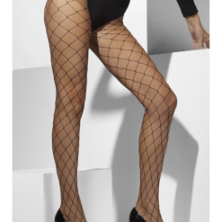 Fishnet Diamond Stockings Black