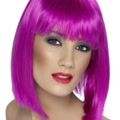 Glam Blunt Short Neon Purple Wig