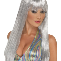 Glitter Silver Disco Wig