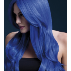 Khloe Fever Wig Neon Blue