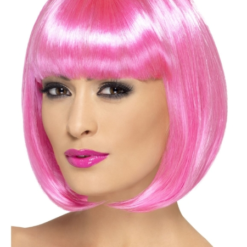 Partyrama Neon Pink Bob Wig