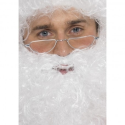 Santa Glasses Half Moon Silver