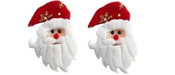 Xmas Headband Santa Head With Big Beard 1 Xmas Headband Santa Head With Big Beard